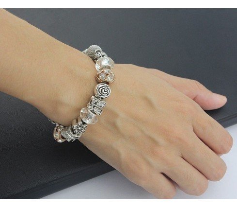 PULSERA ABALORIOS ESTILO PANDORA