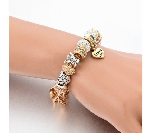 PULSERA ABALORIOS ESTILO PANDORA