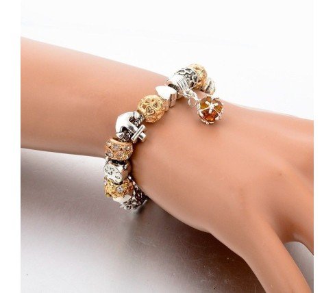 PULSERA ABALORIOS ESTILO PANDORA