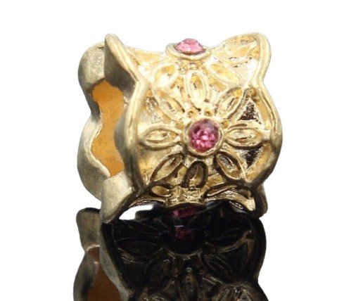 ABALORIO DORADO PARA PULSERAS TIPO PANDORA