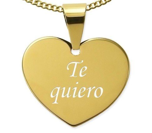 COLGANTE CORAZÓN GRUESO ACERO, PARA GRABAR FOTO O TEXTO