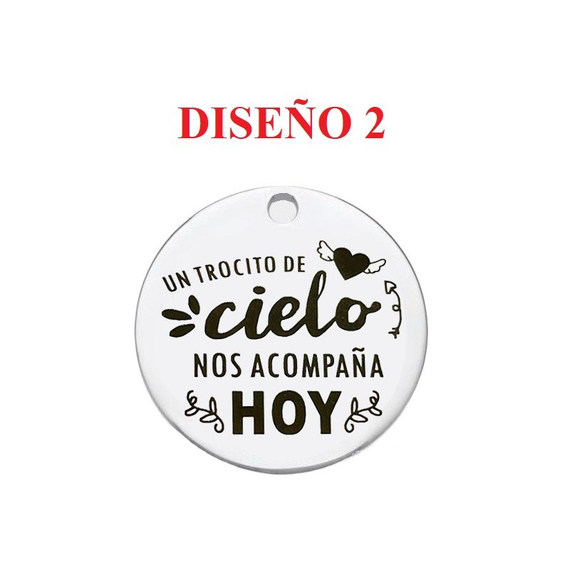 MEDALLA PARA RAMO DE NOVIA CON FOTO