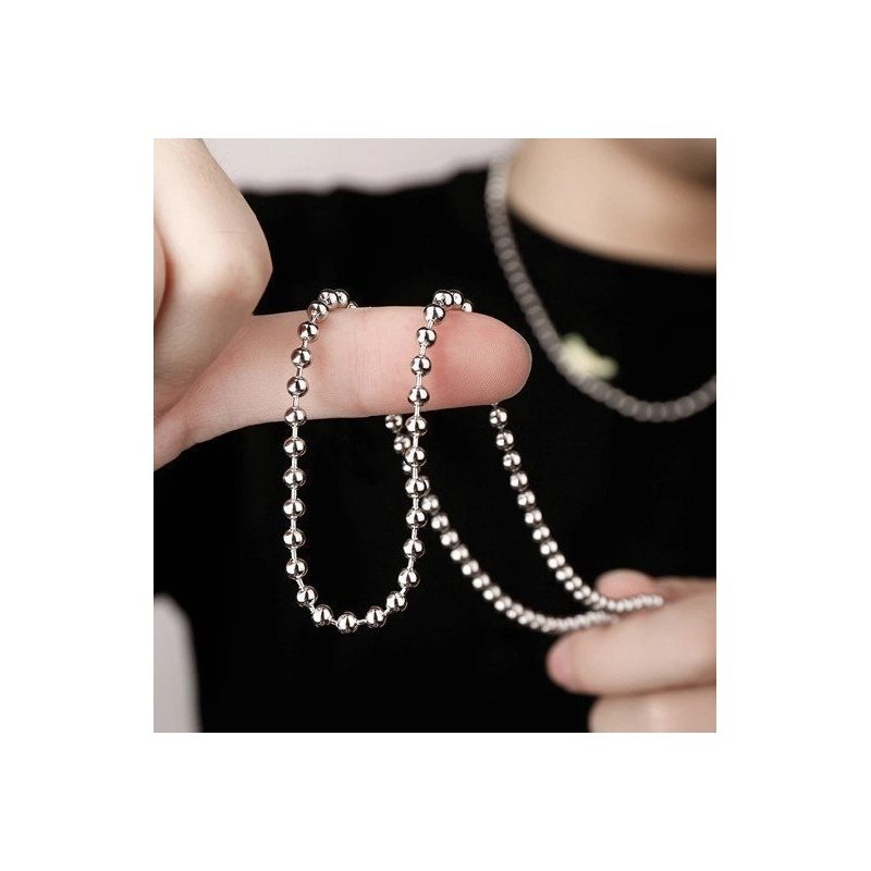 CADENA BOLAS DE ACERO, VARIAS MEDIDAS DE LARGO