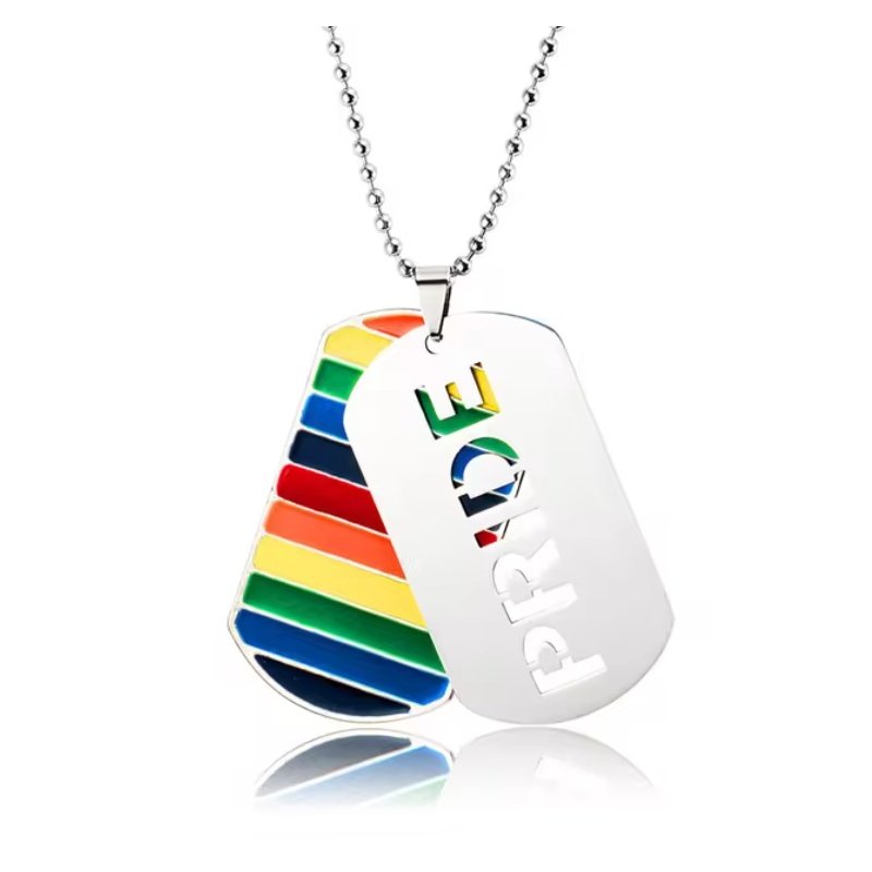 COLGANTE BANDERA ARCO IRIS, ORGULLO LGTBI ACERO, PERSONALIZABLE