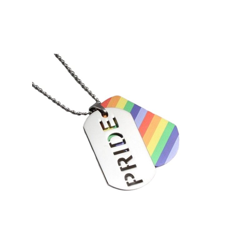 COLGANTE BANDERA ARCO IRIS, ORGULLO LGTBI ACERO, PERSONALIZABLE