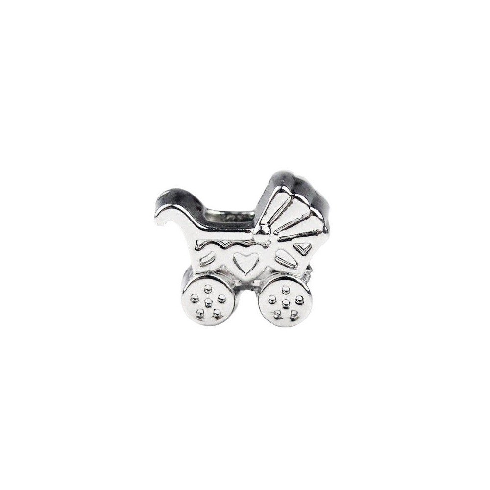 ABALORIO CARRITO DE BEBÉ PARA PULSERAS TIPO PANDORA