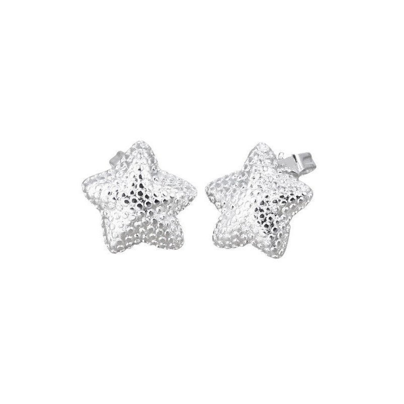 PENDIENTES ESTRELLA LABRADOS CON PLATA 925