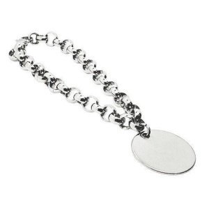 pulsera rolo con chapa personalizada
