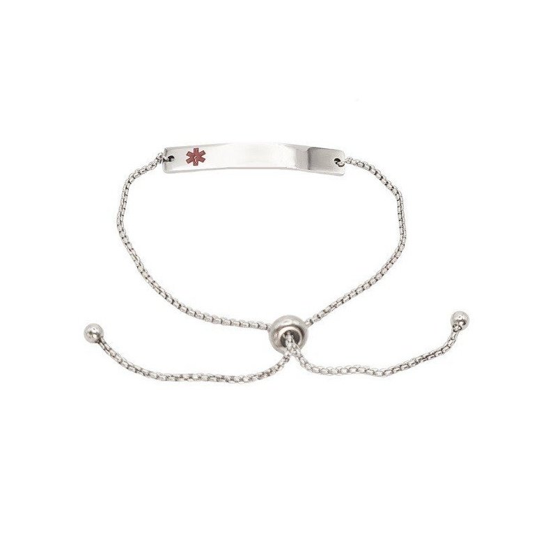 PULSERA ESCLAVA ALERTA MÉDICA MUJER TALLA AJUSTABLE