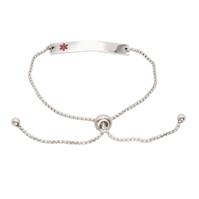 PULSERA ESCLAVA ALERTA MÉDICA MUJER TALLA AJUSTABLE