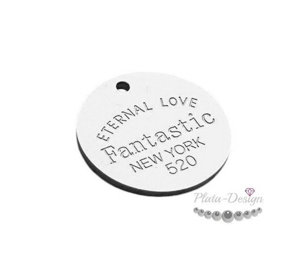 CHAPA REDONDA ETERNAL LOVE, PERSONALIZABLE CHAPA REDONDA ETERNAL LOVE, PERSONALIZABLE