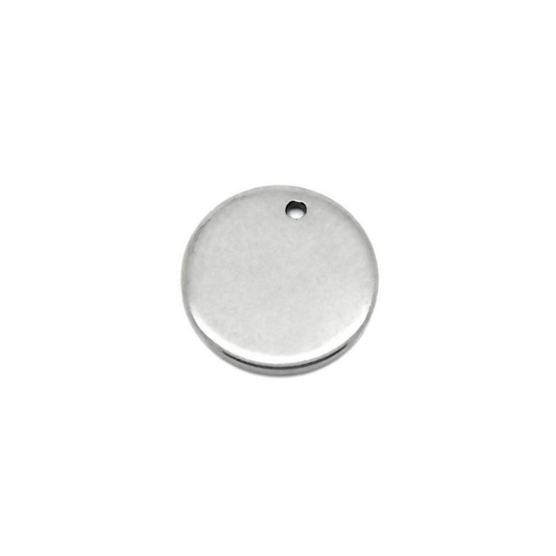 CHAPA REDONDA  PARA GRABAR (1,6 CM) ACERO
