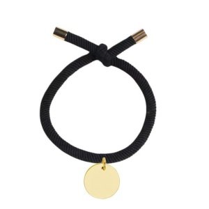 pulseras personalizadas baratas con chapa dorada grabada