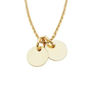 collar personalizado con medallas redondas pequeñas