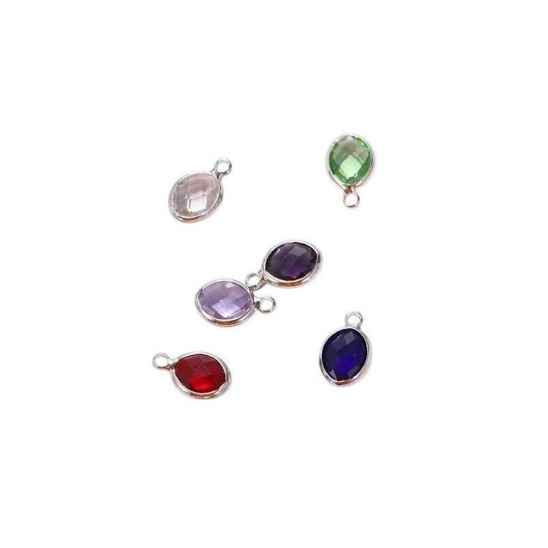 PULSERA CON CHAPA PERSONALIZADA Y CHARMS COLORES