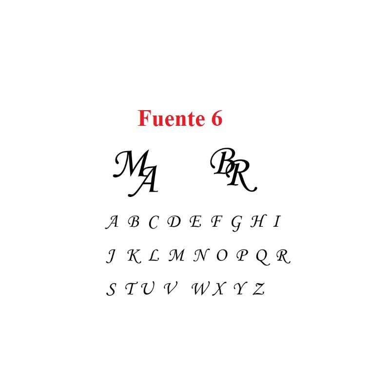 BAJO PEDIDO - PISACORBATAS PERSONALIZADOS INICIALES