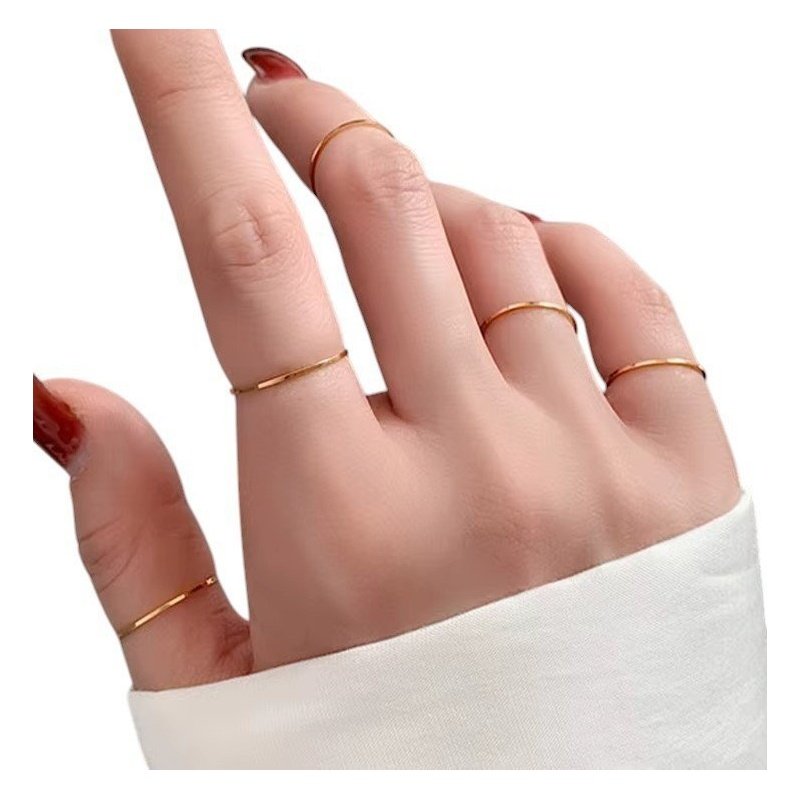 ANILLO ALIANZA ACERO WATERPROOF ULTRA FINO LISO