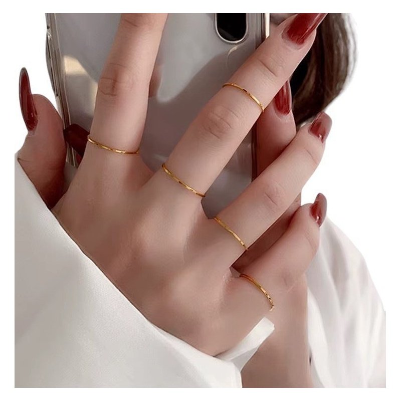 ANILLO ALIANZA ACERO WATERPROOF ULTRA FINO LISO