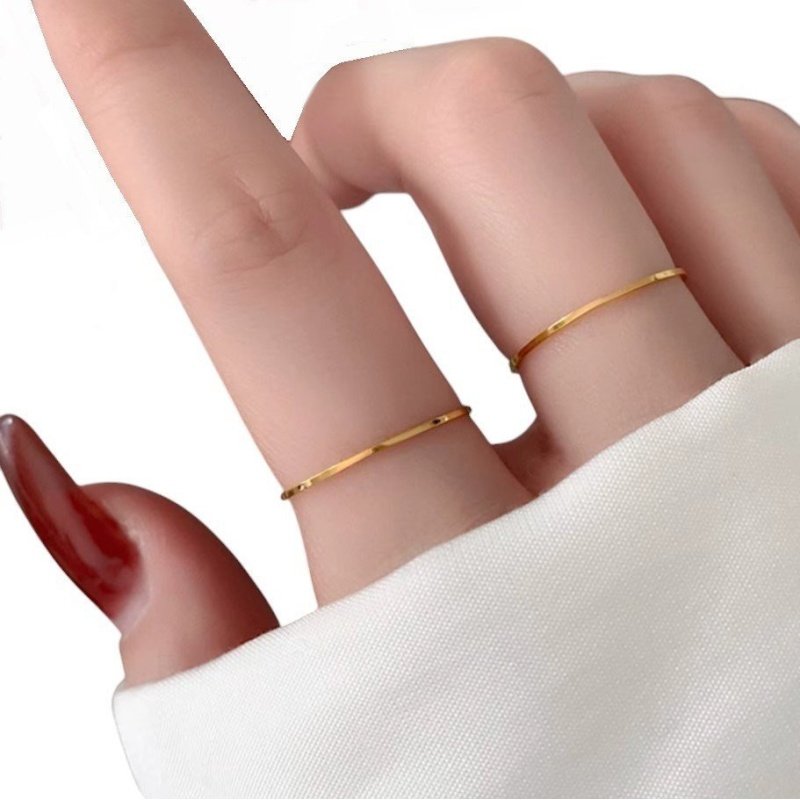 ANILLO ALIANZA ACERO WATERPROOF ULTRA FINO LISO