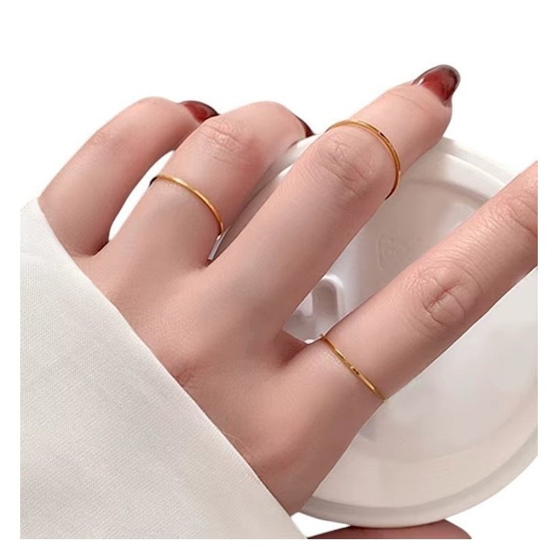 ANILLO ALIANZA ACERO WATERPROOF ULTRA FINO LISO