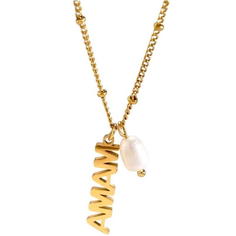 COLLAR PALABRA MAMÁ PERLA