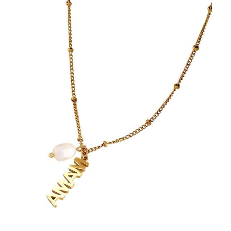 COLLAR PALABRA MAMÁ PERLA