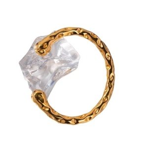 brazalete acero y oro arena roja waterproof