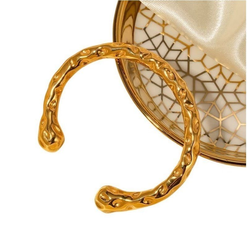 BRAZALETE MIRROR ACERO Y ORO WATERPROOF