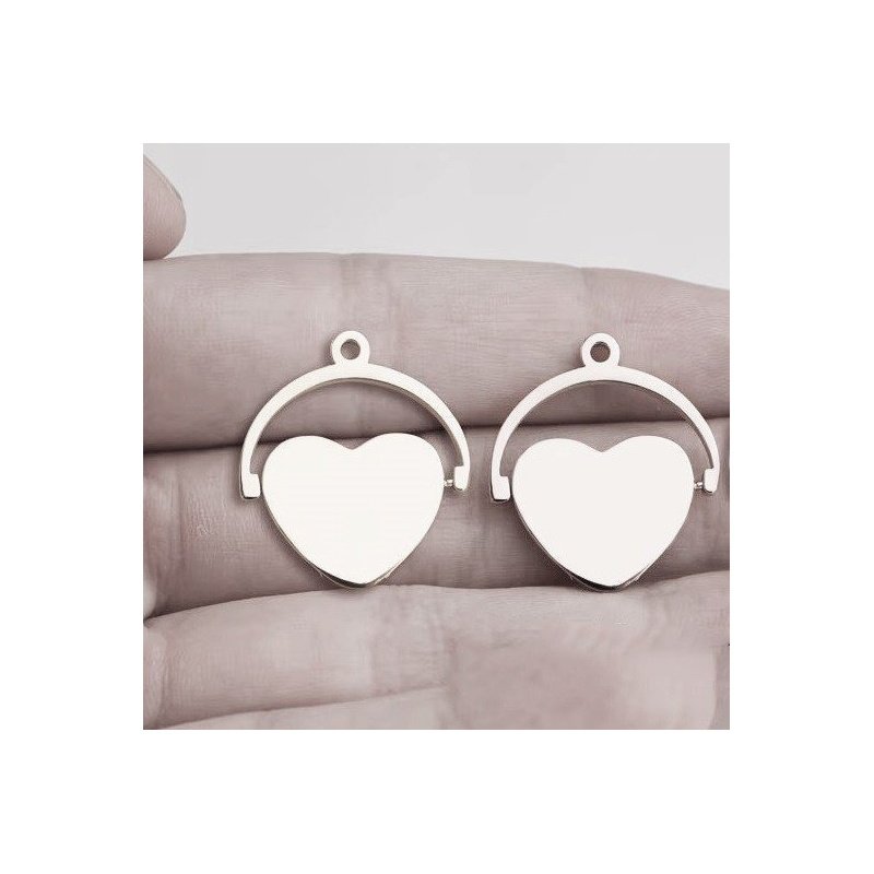 COLGANTE GIRATORIO CORAZÓN PERSONALIZADO