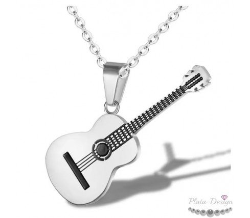 COLGANTE GUITARRA ACERO INOX (SE GRABA)