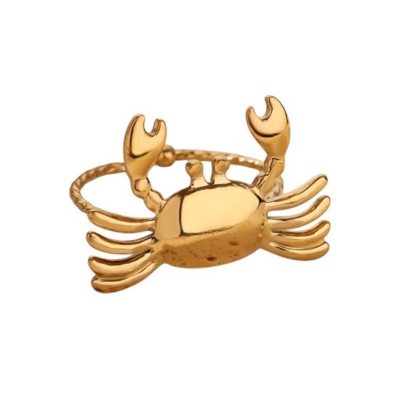 ANILLO CANGREJO ACERO WATERPROOF HORÓSCOPO CÁNCER