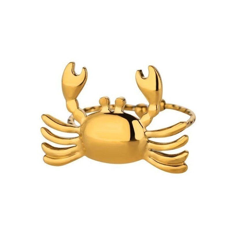 ANILLO CANGREJO ACERO WATERPROOF HORÓSCOPO CÁNCER