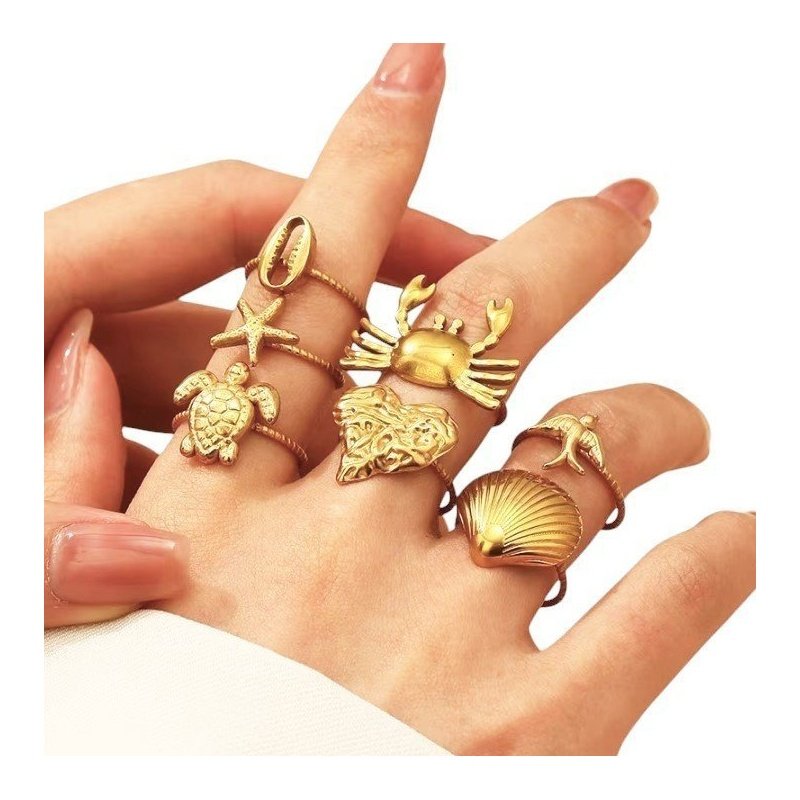 ANILLO CANGREJO ACERO WATERPROOF HORÓSCOPO CÁNCER