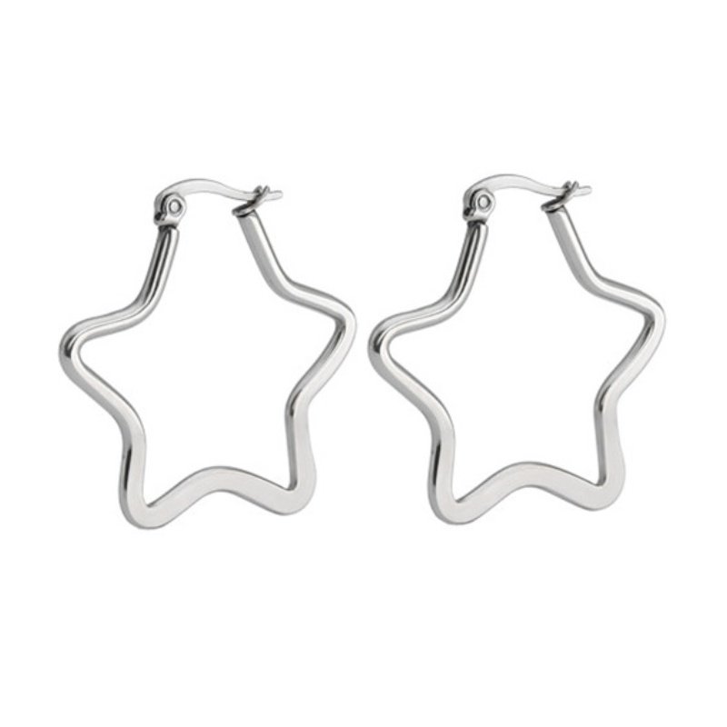 PENDIENTES ESTRELLA ACERO INOX ANTIALÉRGICOS