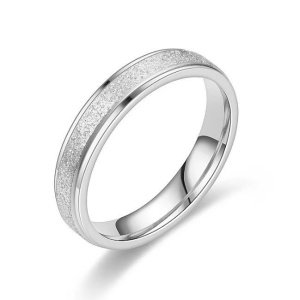 ALIANZA LABRADA ACERO ORO 18K EFECTO ARENADO