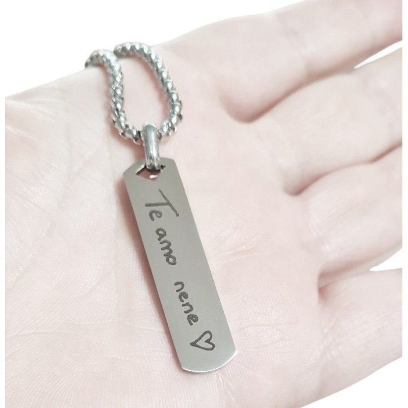 COLGANTE GRABADO CON TU PROPIA LETRA O DIBUJO