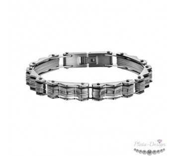 PULSERA HOMBRE DE DISEÑO EN ACERO MACIZO INOX