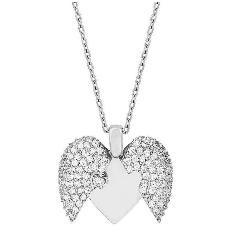 COLGANTE CORAZÓN PERSONALIZADO CON ALAS QUE SE ABREN