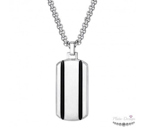 colgante chapa estilo militar rectangular para grabar