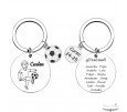 LLAVERO PERSONALIZADO PARA ENTRENADORES, FÚTBOL LLAVERO PERSONALIZADO PARA ENTRENADORES, FÚTBOL