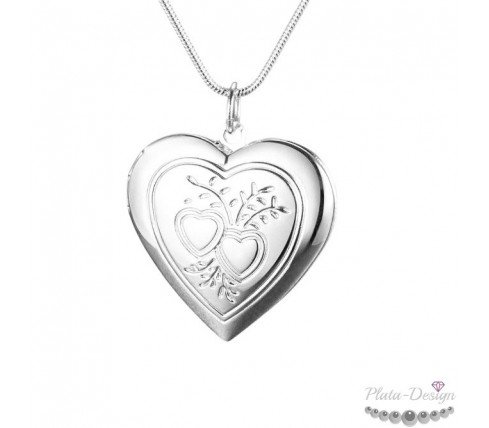 COLGANTE RELICARIO CORAZÓN PERSONALIZADO