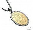 MEDALLA OVAL VIRGEN MARÍA, ACERO Y ORO MEDALLA OVAL VIRGEN MARÍA, ACERO Y ORO