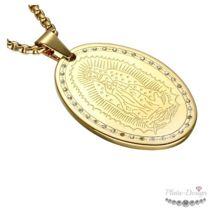 medalla virgen maría personalizada comunión niña