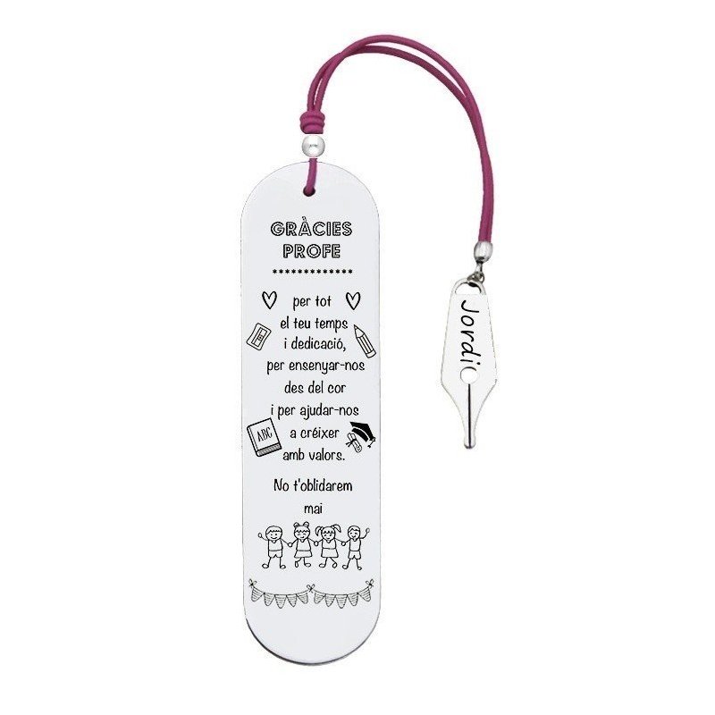 MARCAPÁGINAS PROFESORES EN CATALÁN PERSONALIZADO