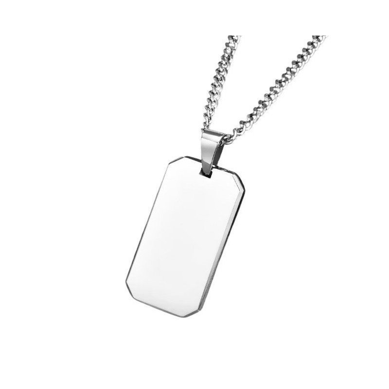 COLGANTE PLACA ACERO ALTA CALIDAD PARA GRABAR