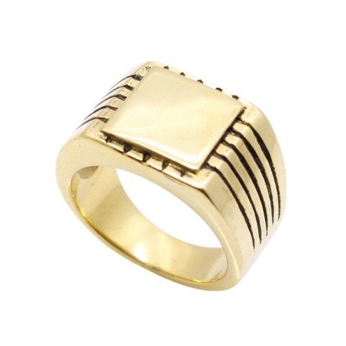 ANILLO SELLO ACERO PERSONALIZADO DOS COLORES