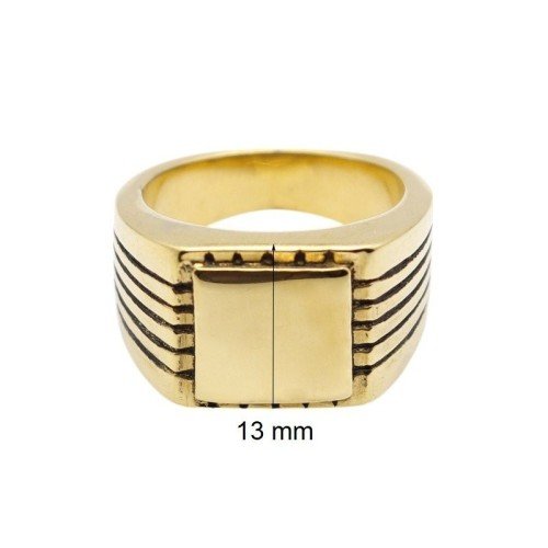 ANILLO SELLO ACERO PERSONALIZADO DOS COLORES