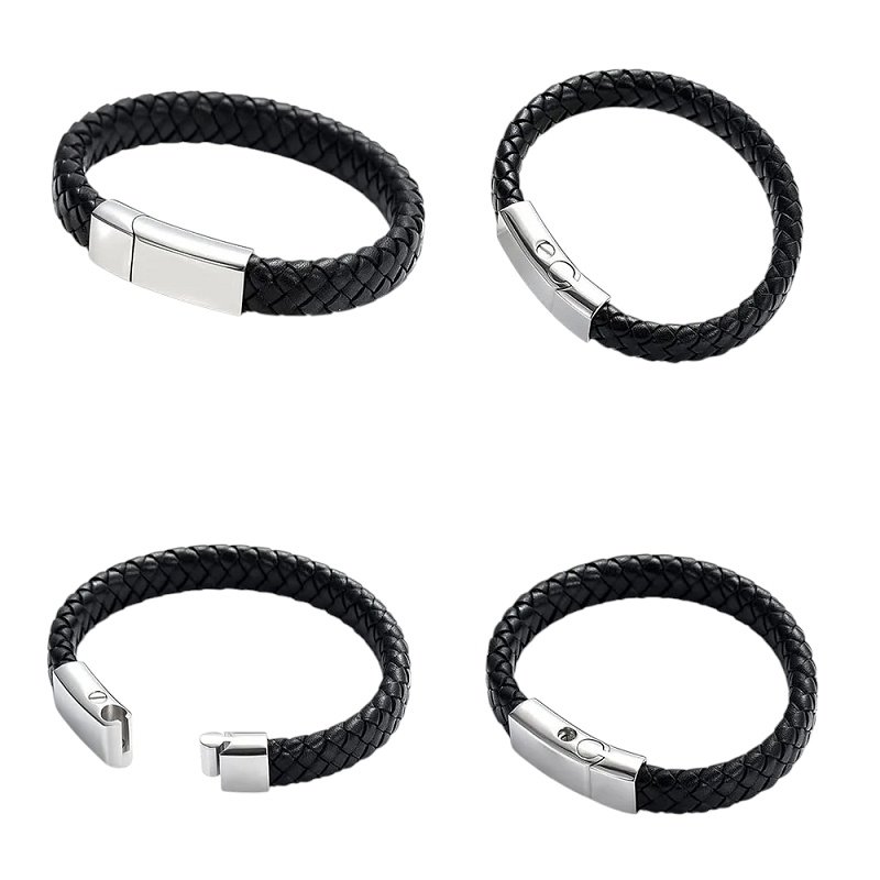 PULSERA CUERO CREMATORIA PARA CENIZAS DE SER QUERIDO O MASCOTA