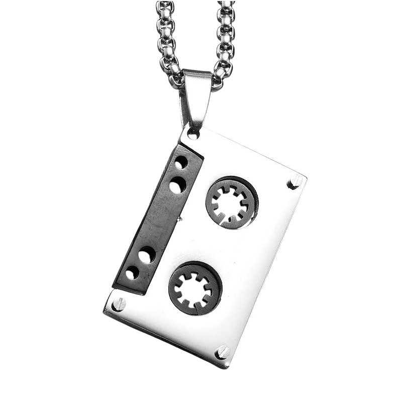 COLGANTE CASSETTE PERSONALIZADO ACERO