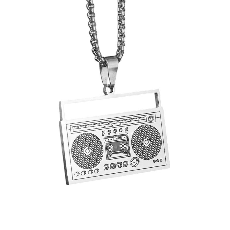 COLGANTE RADIO RETRO 80's PERSONALIZADO ACERO
